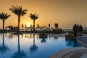 2 outdoor pools, open 8:00 AM to 8:00 PM, pool umbrellas, sun loungers - Ajman Saray, a Luxury Collection Resort, Ajman (Ajman)