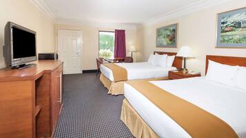 Chambre, 2 lits doubles, non-fumeurs | Fer et planche à repasser, Wi-Fi gratuit, draps fournis, réveils