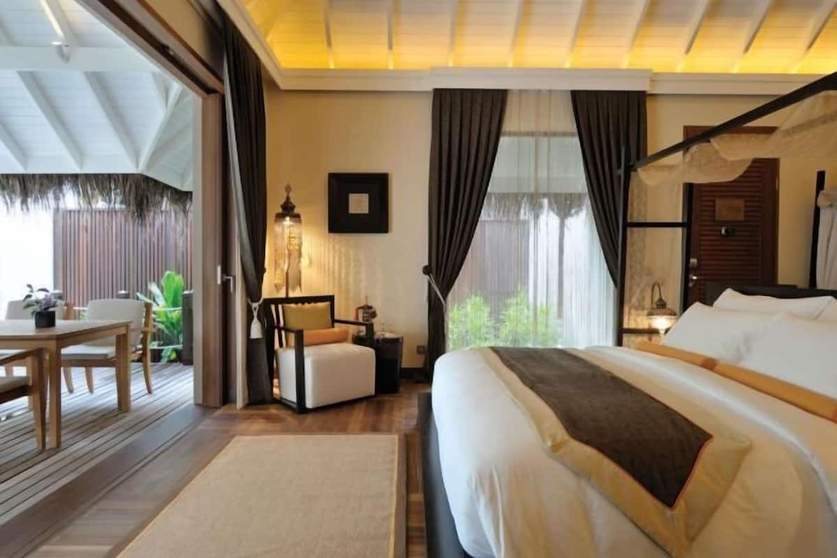 1 slaapkamer, luxe beddengoed, een minibar, een kluis op de kamer