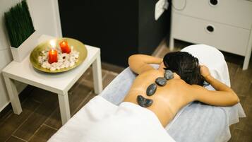 Couples treatment rooms, hot stone massages, deep-tissue massages