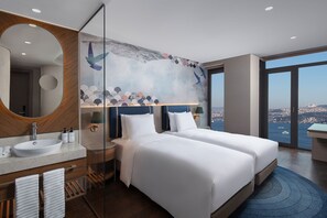 1 chambre, literie de qualité supérieure, couette en duvet d'oie