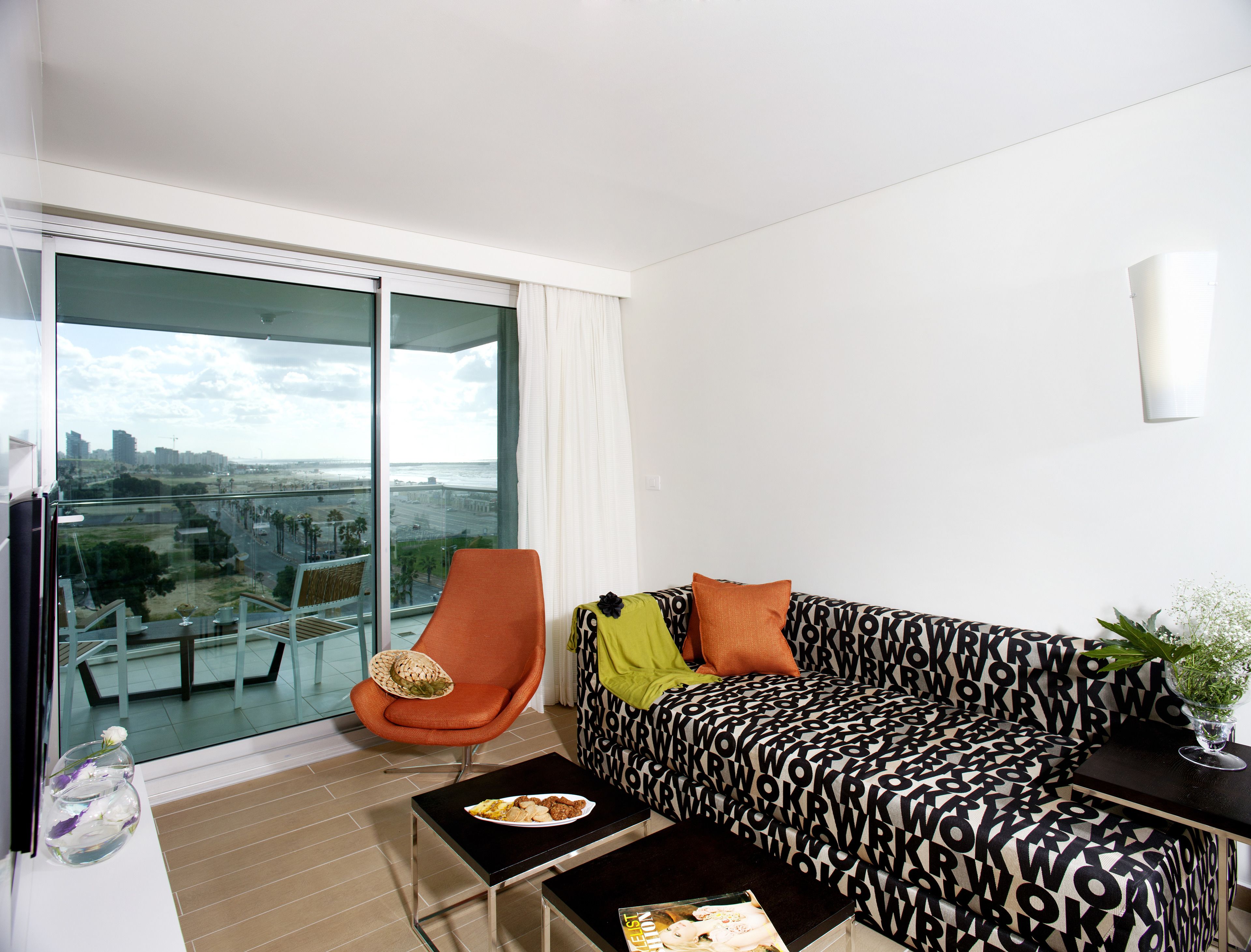 deluxe suite, balcony, partial sea view | view from room