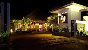 Front of property – evening/night