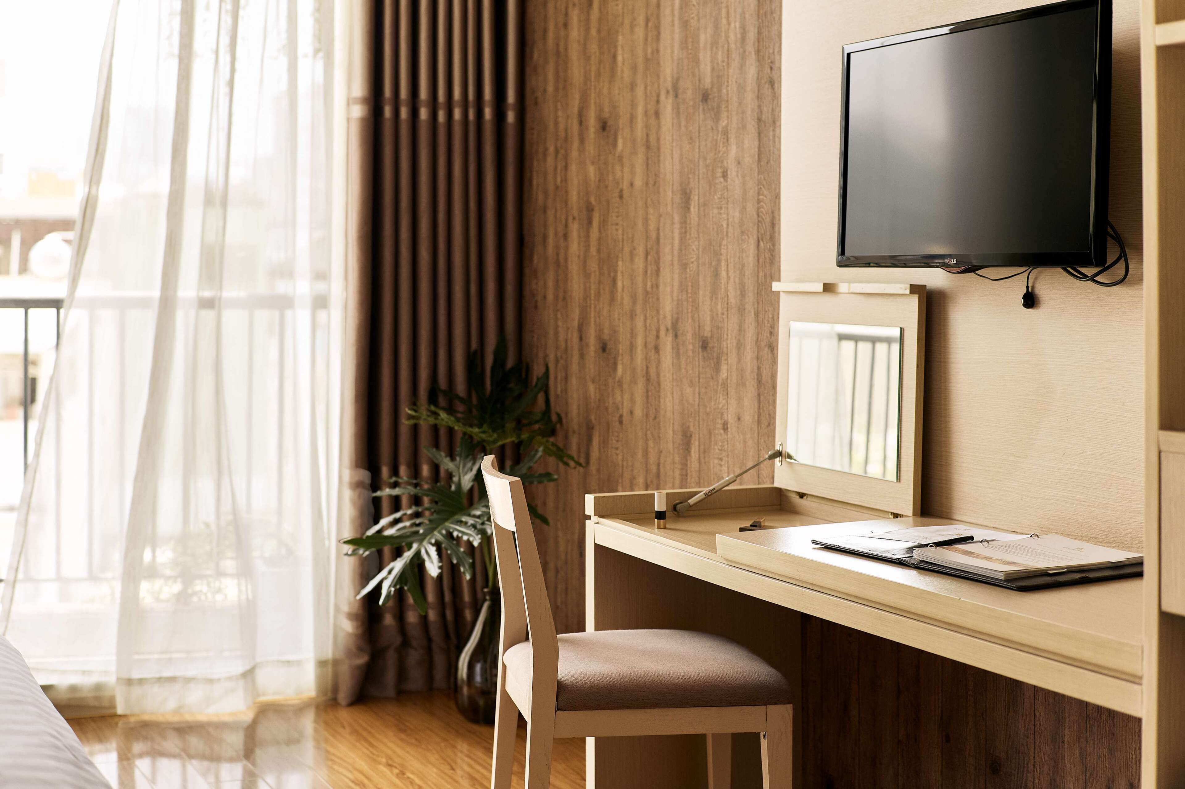 premium double room | free minibar items, in-room safe, desk, blackout curtains