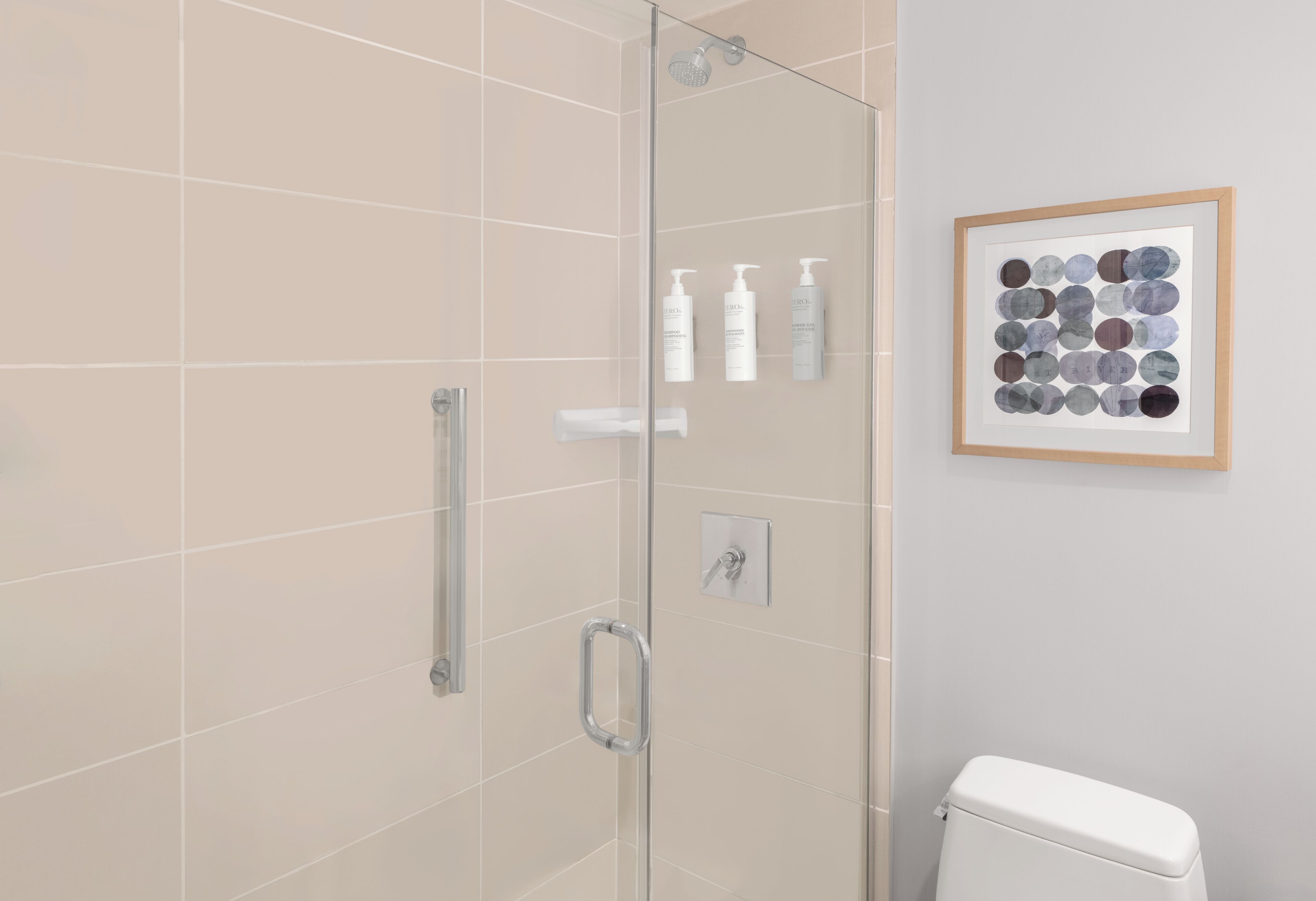 Free toiletries, hair dryer, towels, soap