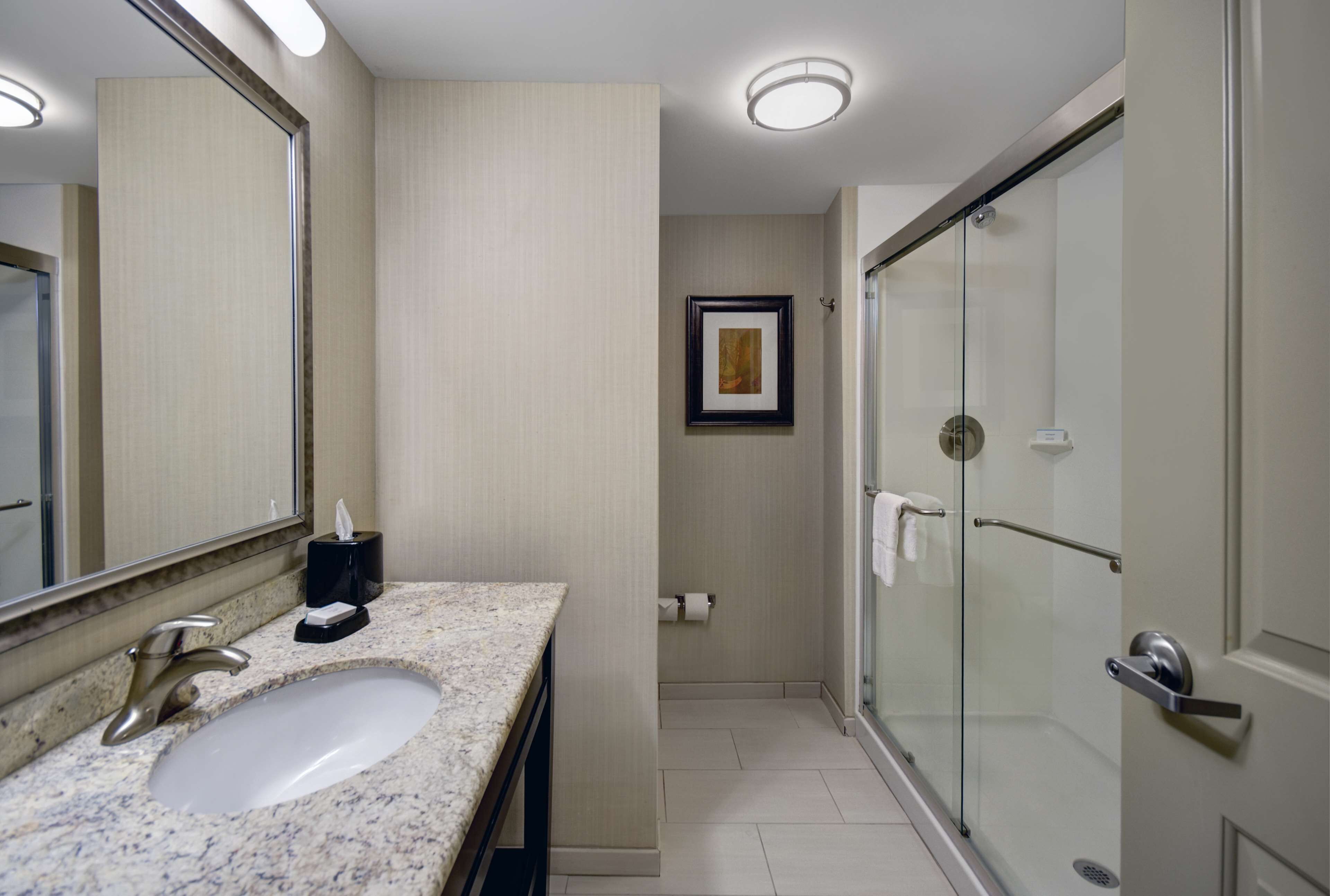 hair dryer, bathrobes, towels