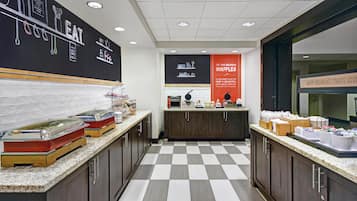 Free daily buffet breakfast