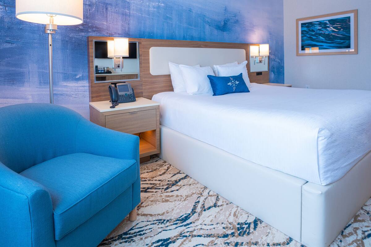Premium bedding, pillowtop beds, in-room safe, desk