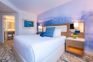 Premium bedding, pillowtop beds, in-room safe, desk