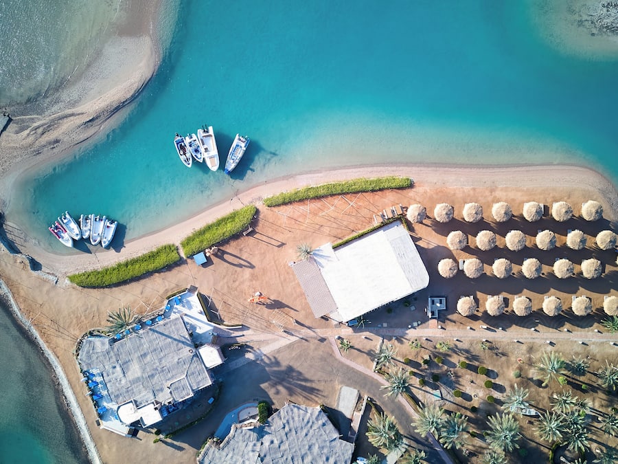 Outdoor wedding area
