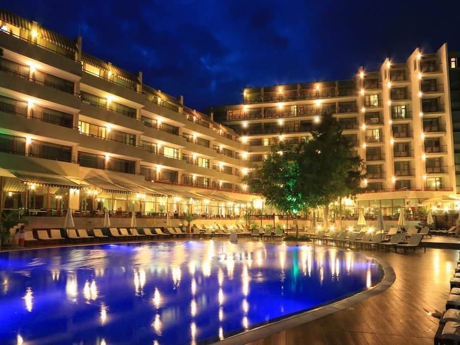 Front of property – evening/night