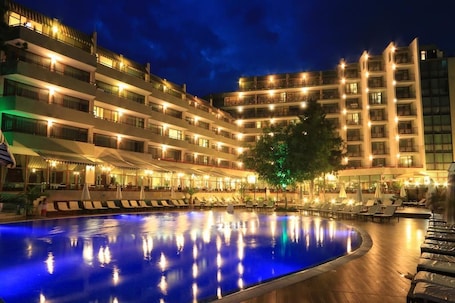 Front of property – evening/night. Mirabelle