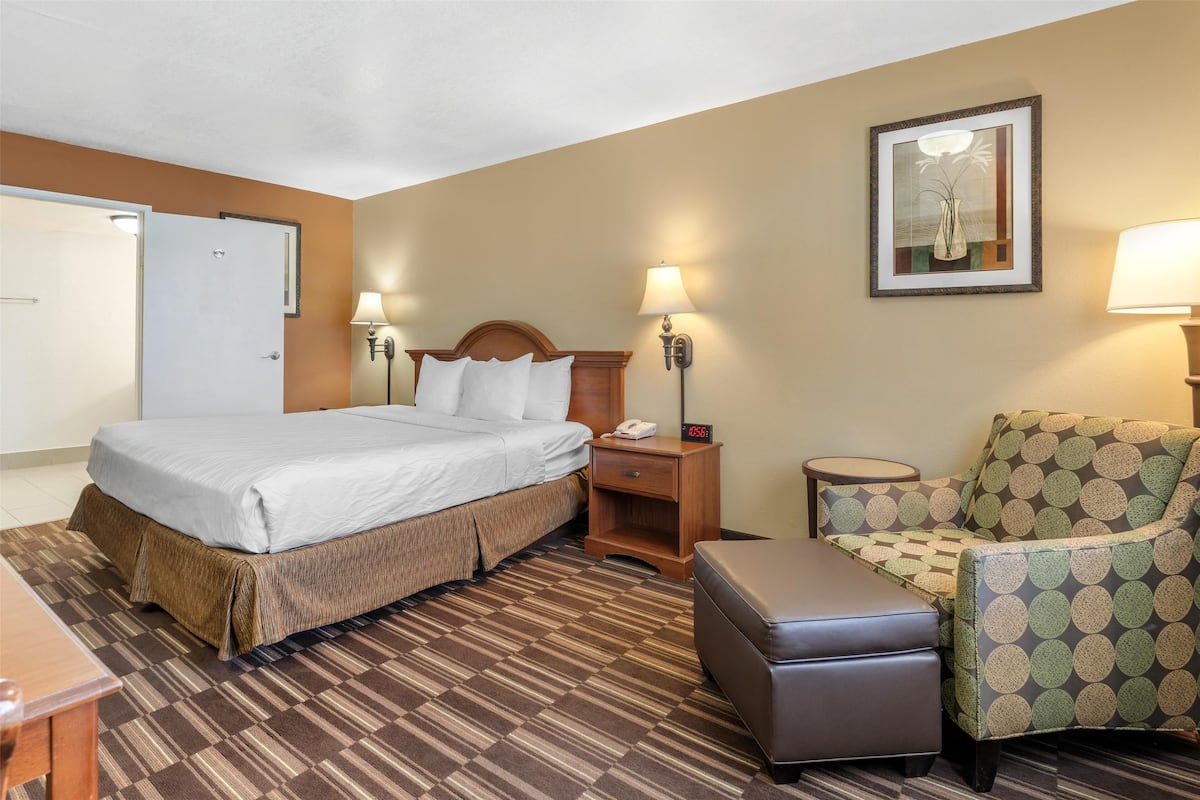 Standard Room, 1 King Bed, Accessible, Bathtub | Pillowtop beds, in-room safe, desk, blackout drapes