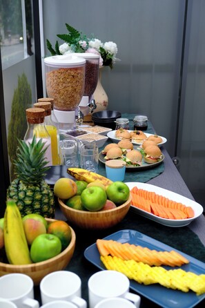 Frokostbuffé er inkludert