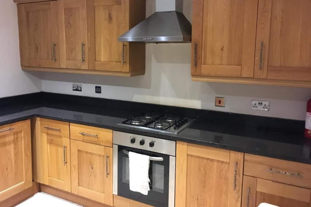 Departamento, baño en la habitación (2 bedrooms for up to 8) | Cocina privada | Refrigerador, cafetera y tetera y tetera eléctrica