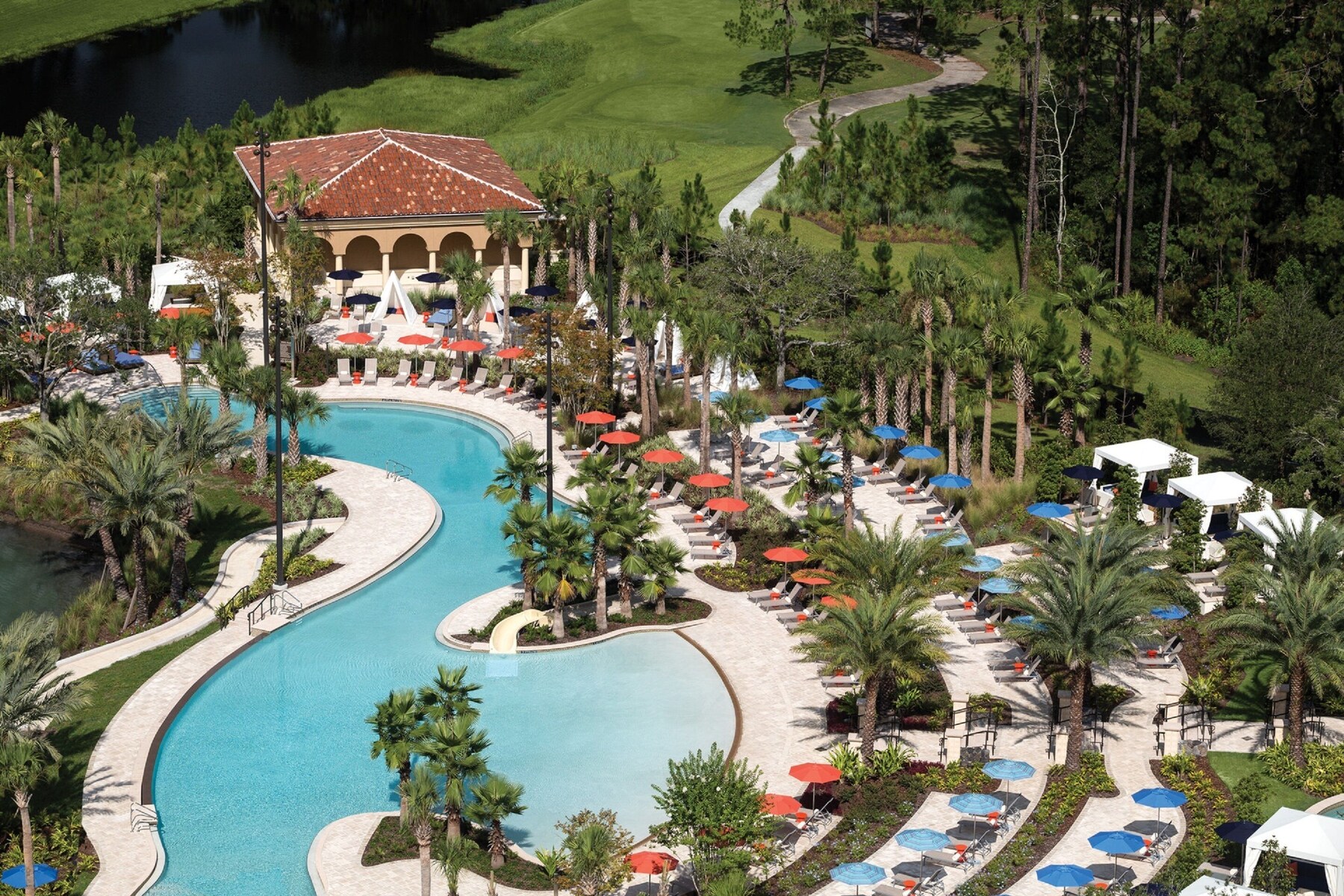 3 outdoor pools, cabanas (surcharge), pool umbrellas