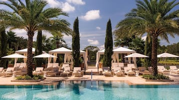 3 outdoor pools, cabanas (surcharge), pool umbrellas