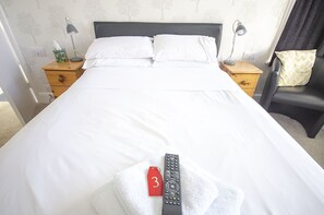 Individually furnished, bed sheets