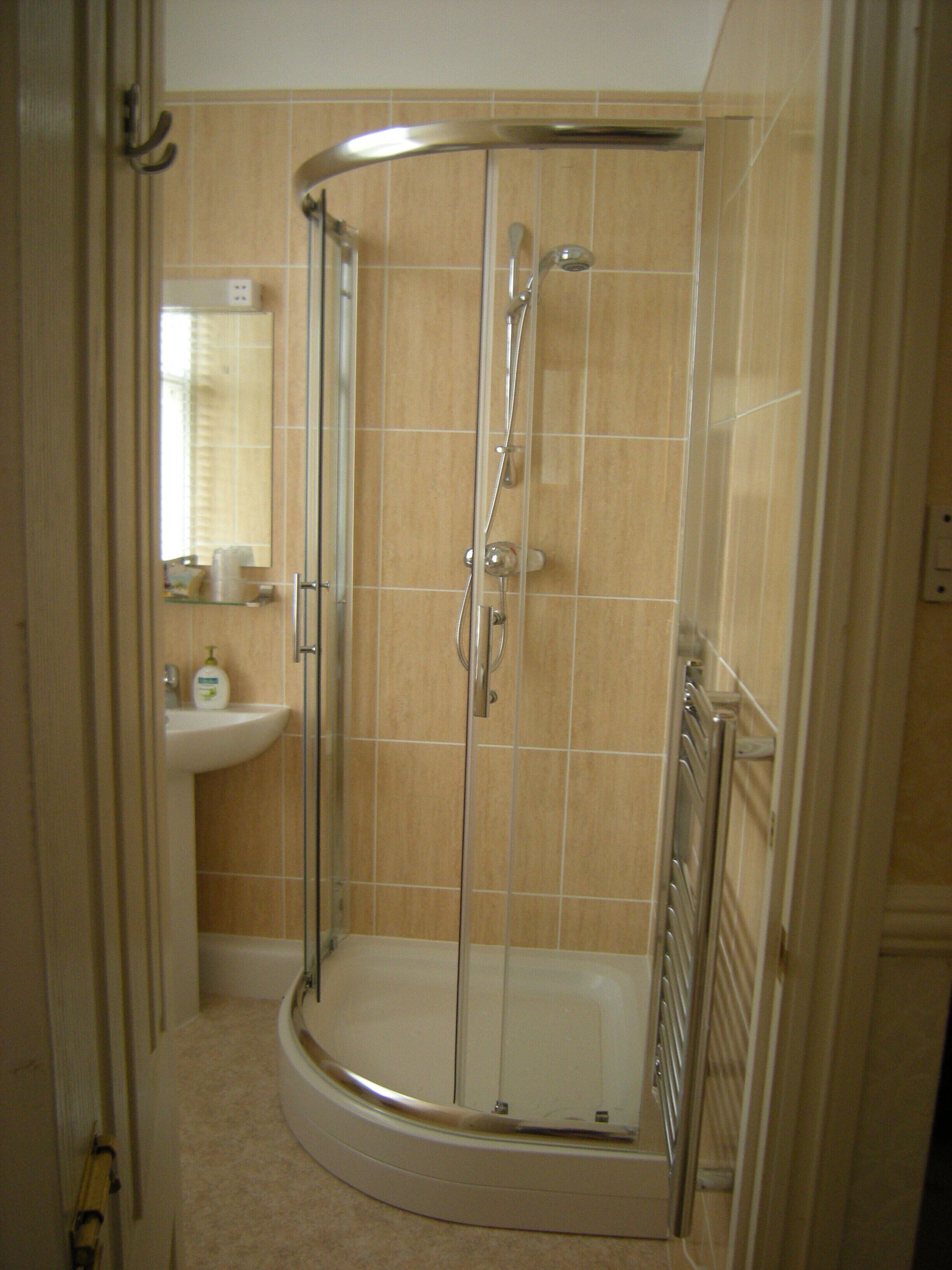 free toiletries, hair dryer, towels