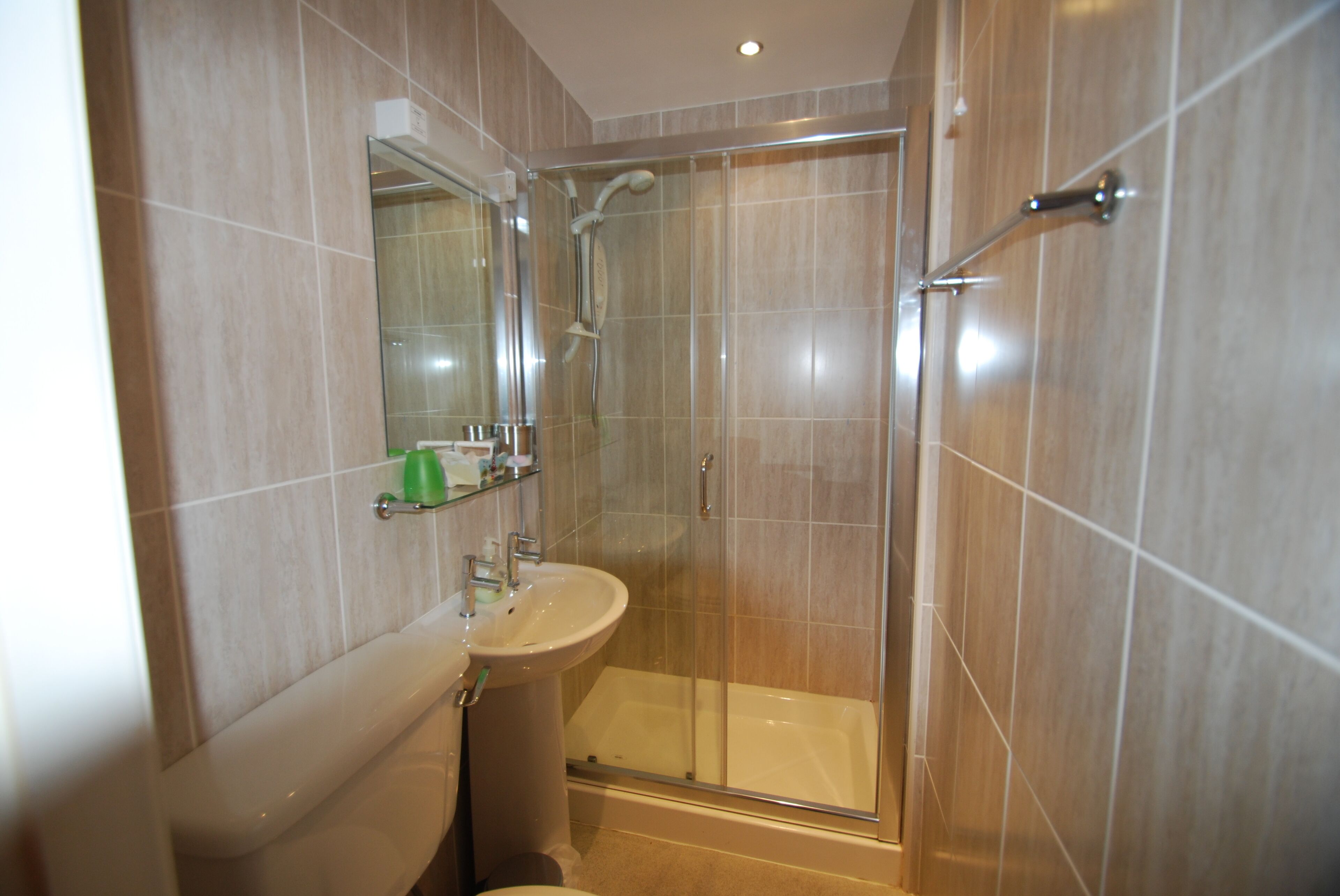 twin room, sea view | bathroom | free toiletries, hair dryer, towels