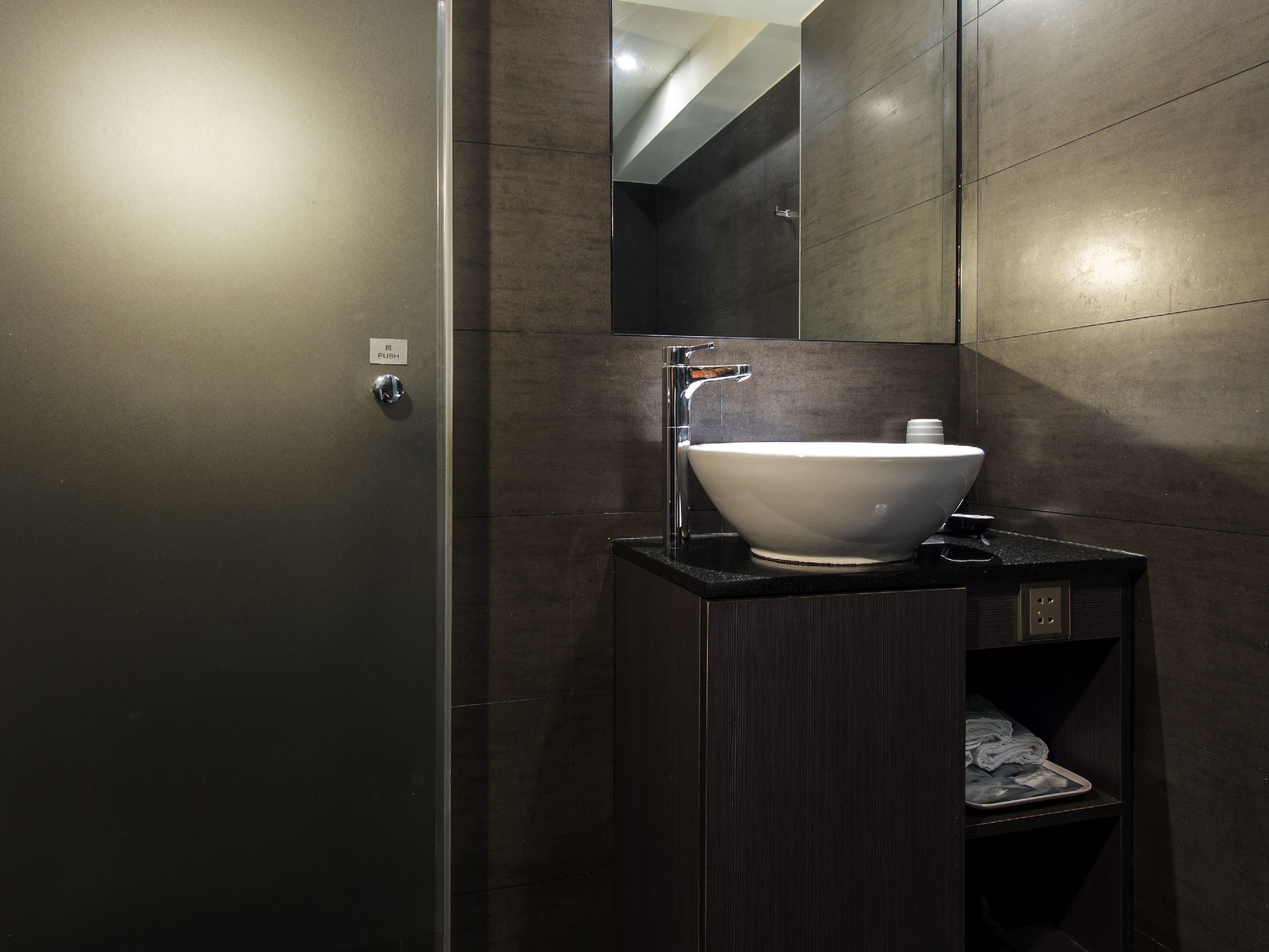 shower, hair dryer, slippers, bidet