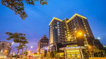 Front of property – evening/night