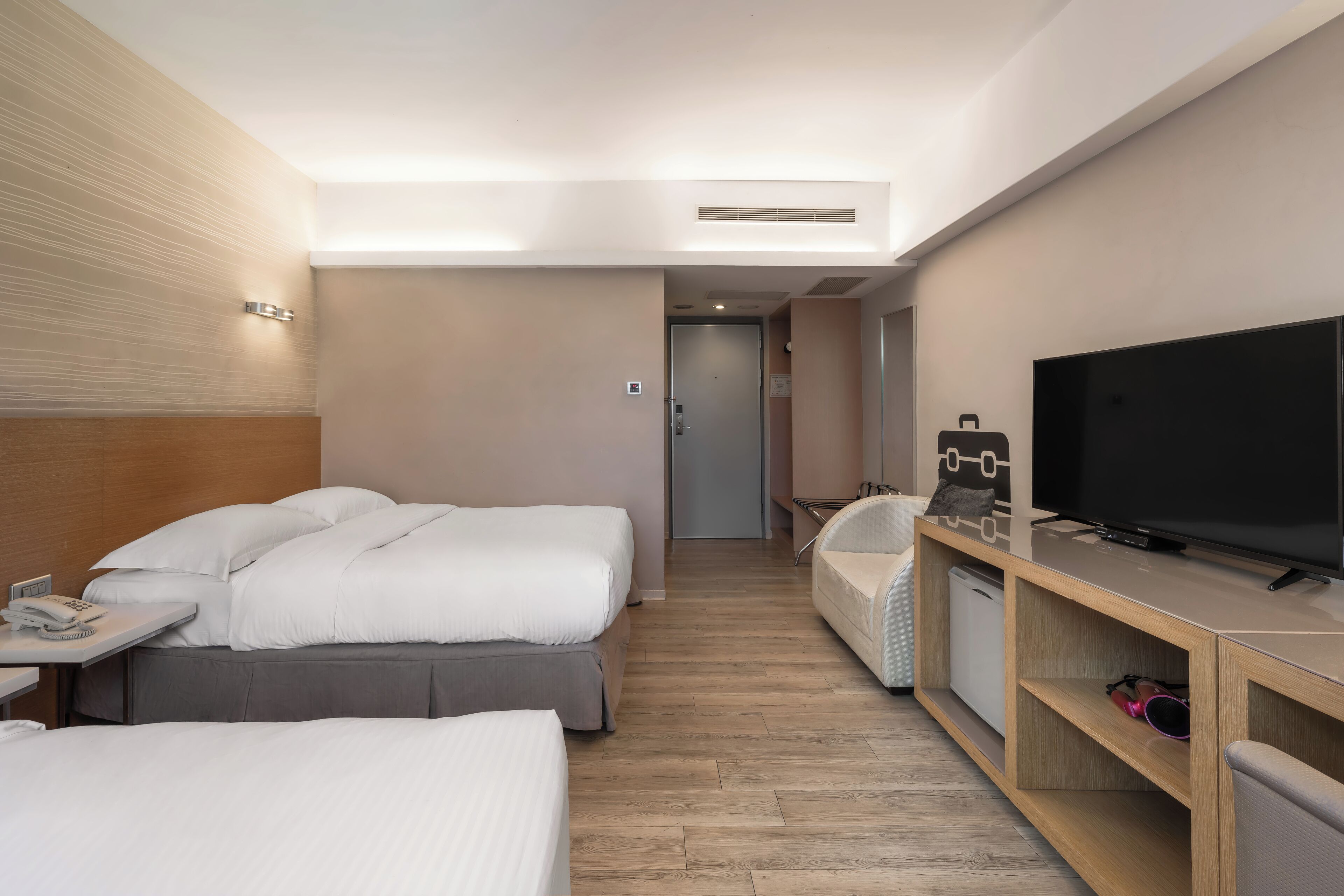 family quadruple room | down duvets, minibar, desk, blackout curtains