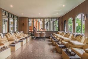 Manicures and pedicures