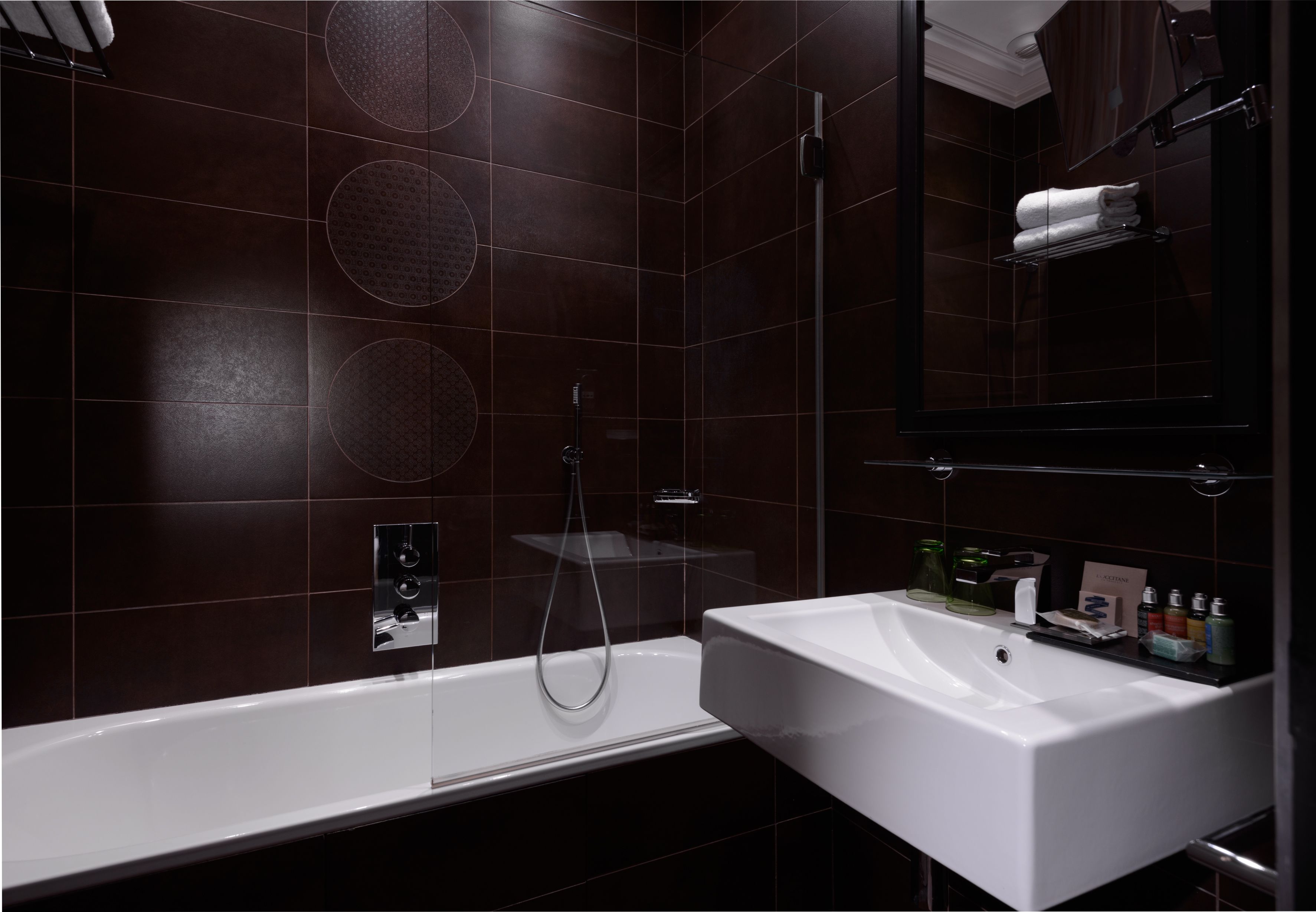 free toiletries, hair dryer, bathrobes, slippers