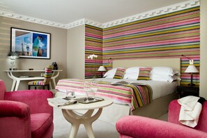 Premium bedding, minibar, in-room safe, desk