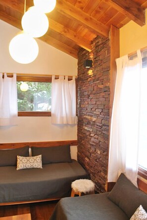 Comfort-Apartment, 1 Schlafzimmer, Bergblick | Wohnbereich