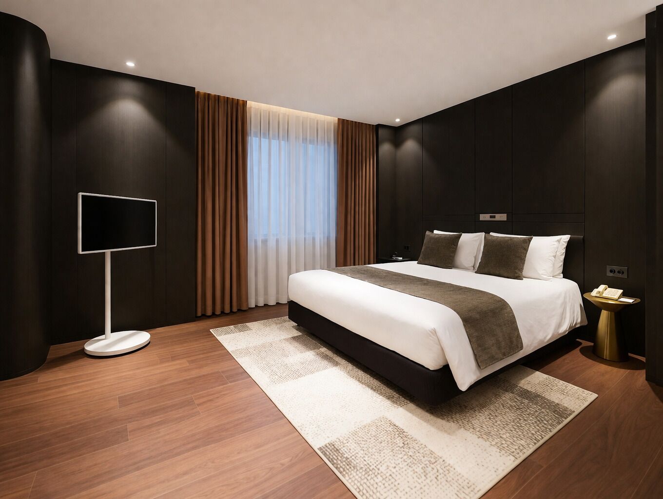 Eight Uno Suite | Premium bedding, down comforters, in-room safe, desk