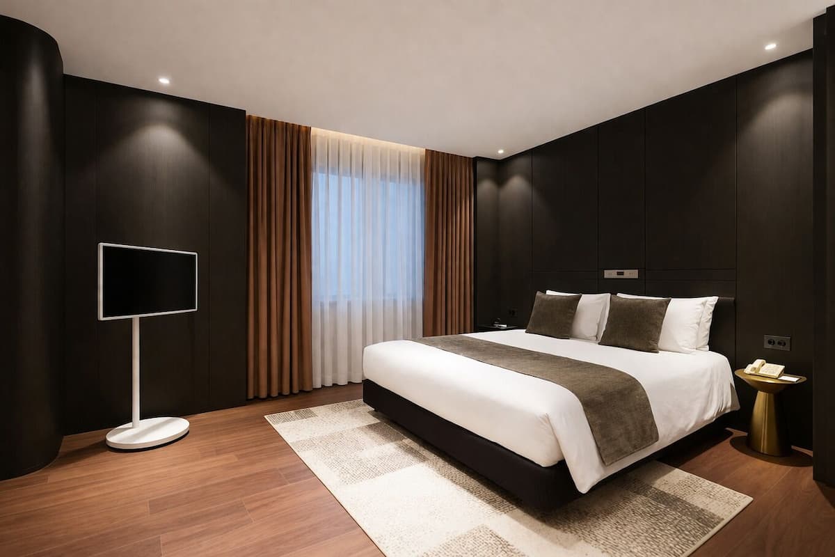 Eight Uno Suite | Premium bedding, down comforters, in-room safe, desk