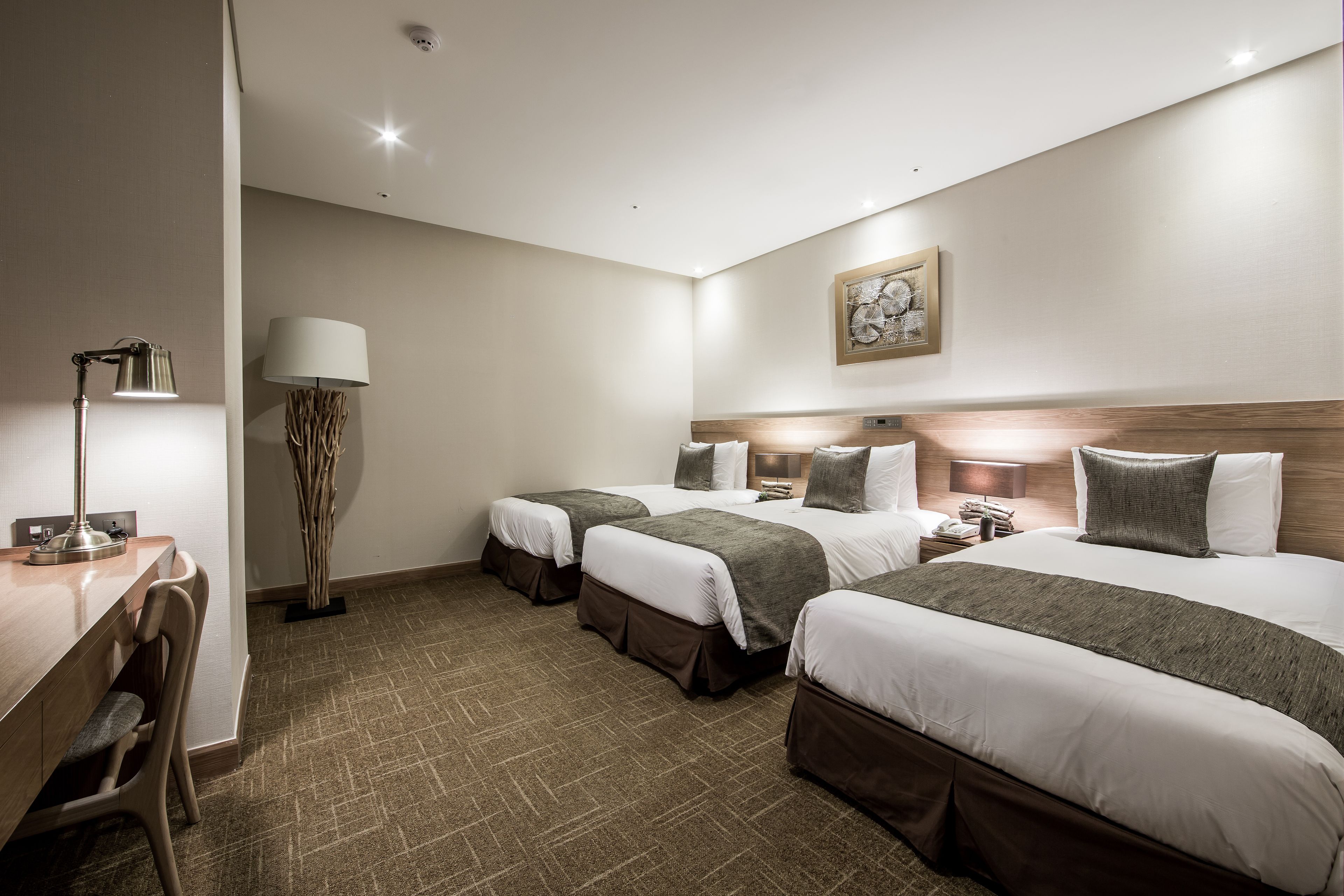 Triple Room, No Windows | Premium bedding, down comforters, in-room safe, desk