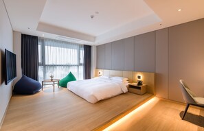 Chambre Deluxe double, vue sur la mer, dans l’édifice annexe (Annex) | Literie de qualité, coffre-fort, rideaux d’obscurcissement