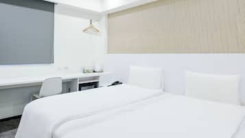 Standard Twin Room, No Windows | Down duvets, desk, free WiFi, bed sheets