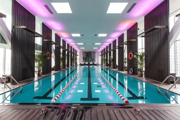 Indoor pool, outdoor pool