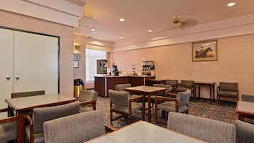Free daily self-serve breakfast
