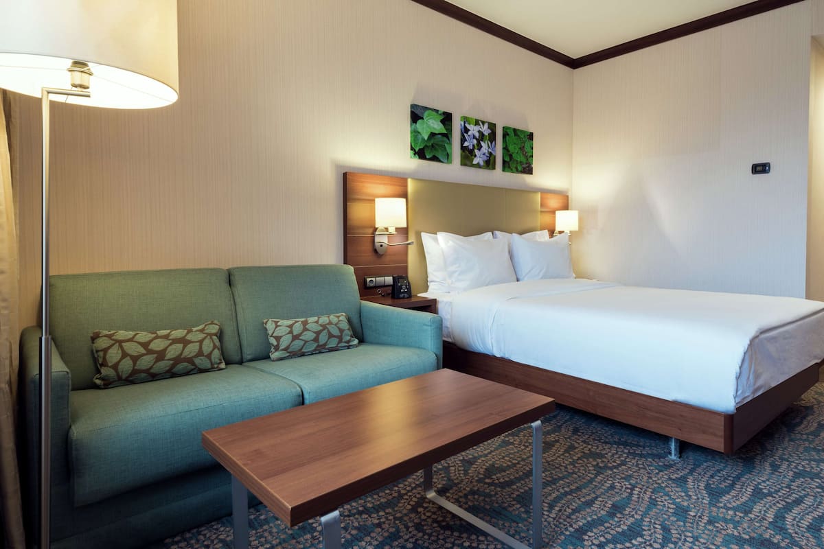Deluxe Room, 1 Queen Bed | Living area