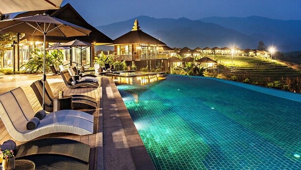 Outdoor pool, open 10:00 AM to 8:00 PM, sun loungers - A-Star Phulare Valley (Chiang Rai)