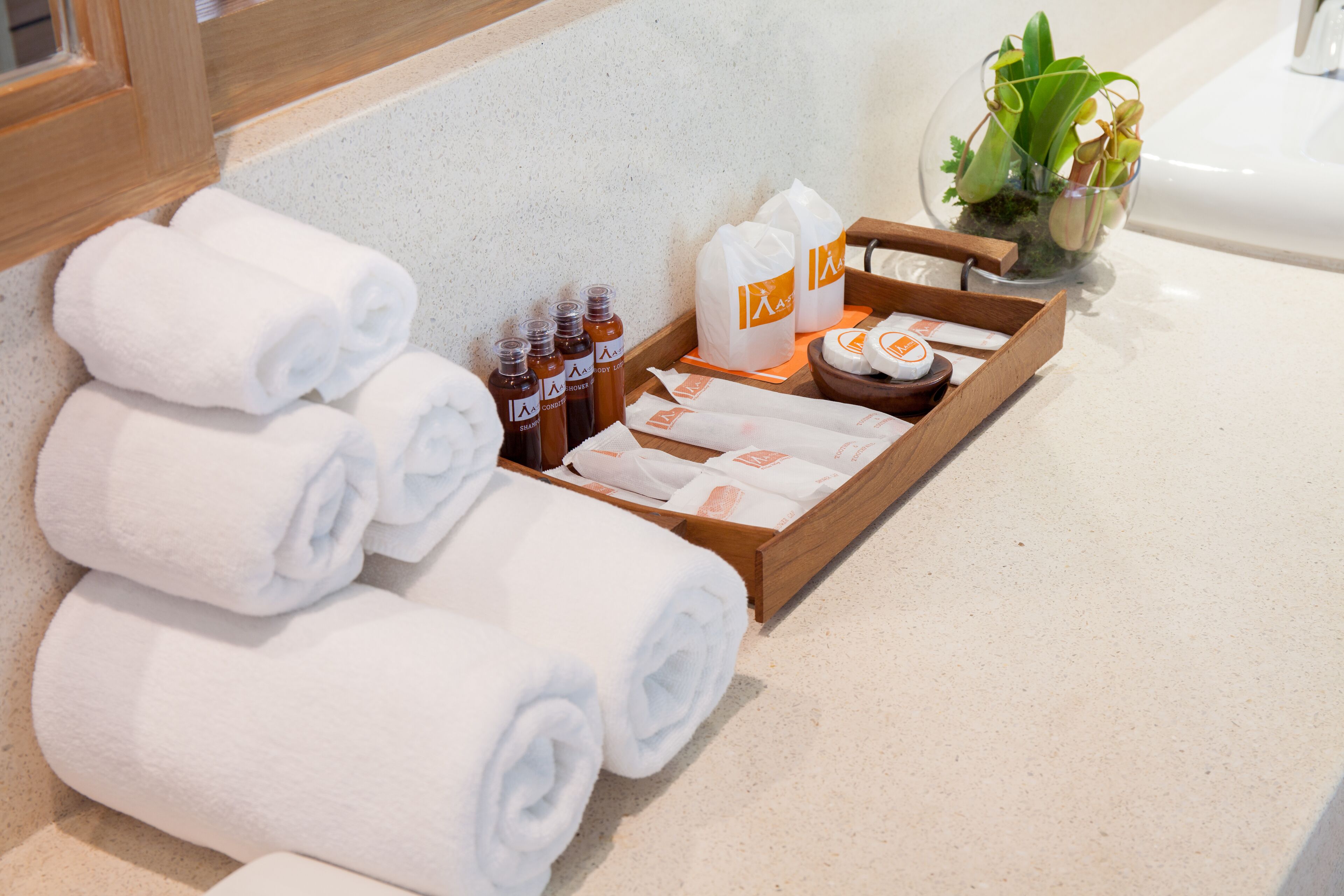 pool villa | bathroom amenities | shower, free toiletries, hair dryer, slippers