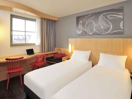 Premium bedding, desk, soundproofing, iron/ironing board