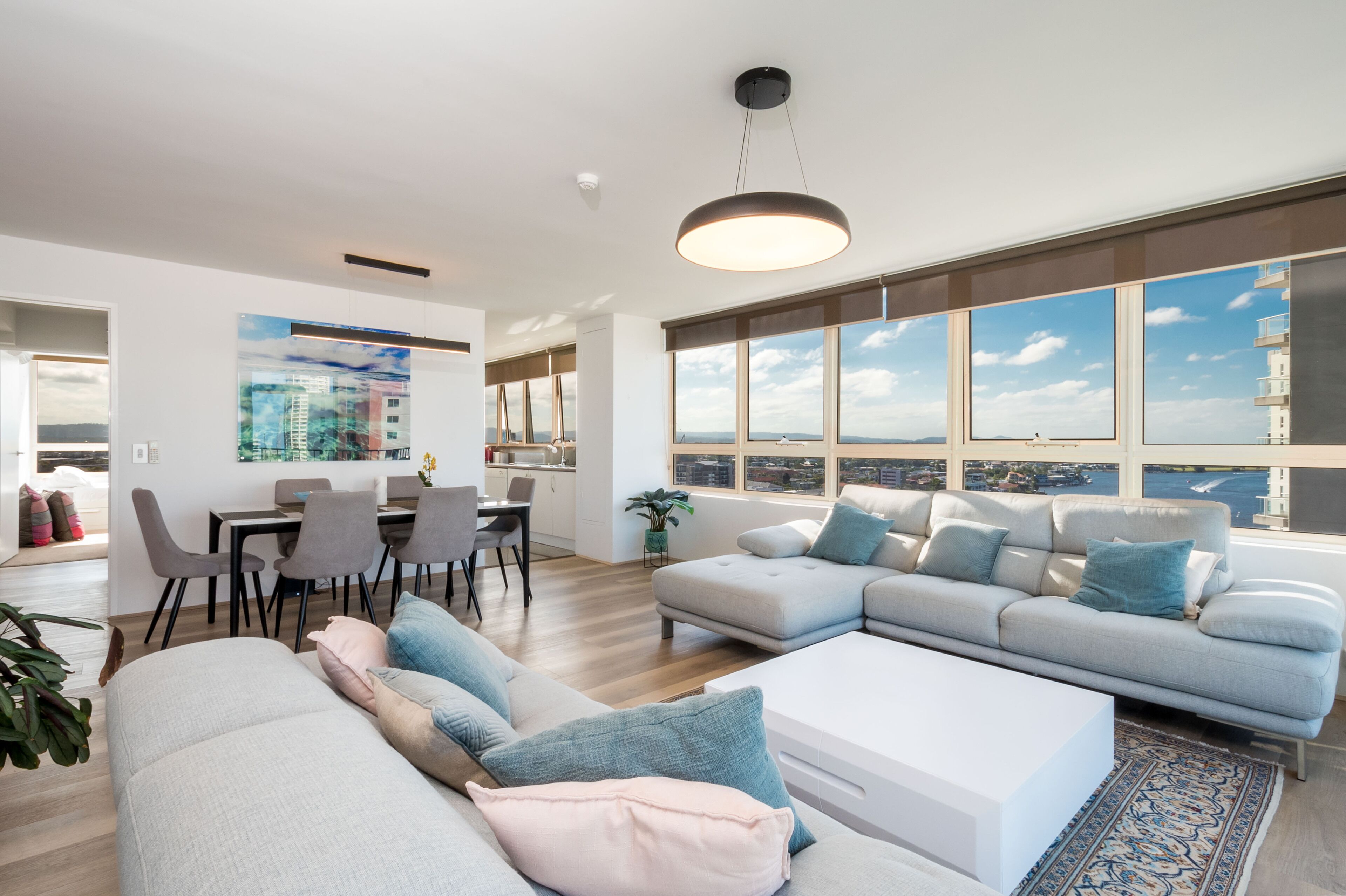 Premium Apartment, 3 Bedrooms, Ocean View | Living area