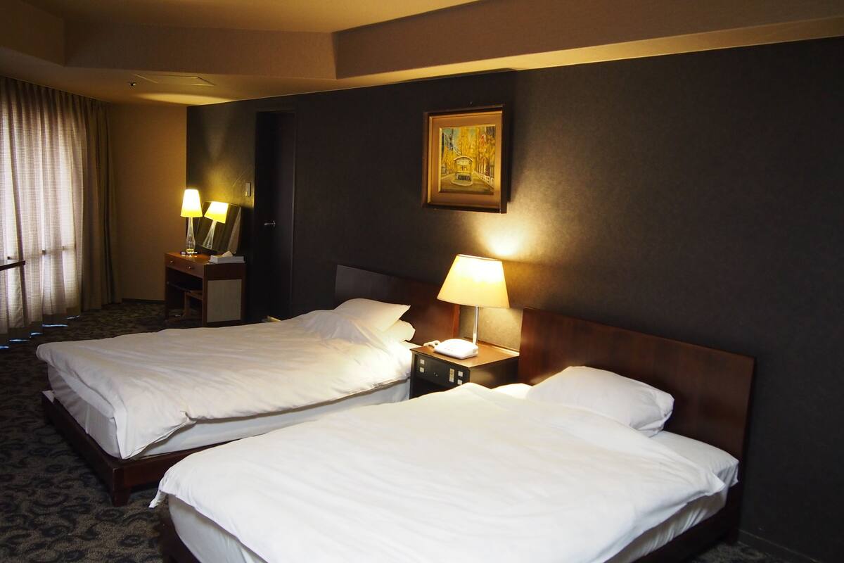 Down comforters, desk, soundproofing, iron/ironing board (on request)