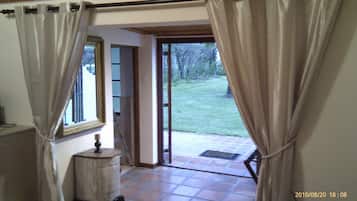 Standard Double Room, 1 Queen Bed, Patio, Garden View | 1 bedroom, premium bedding, minibar, in-room safe