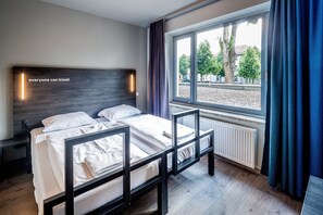Kamar Twin | Brankas, setrika/meja setrika, Wi-Fi gratis, dan seprai linen