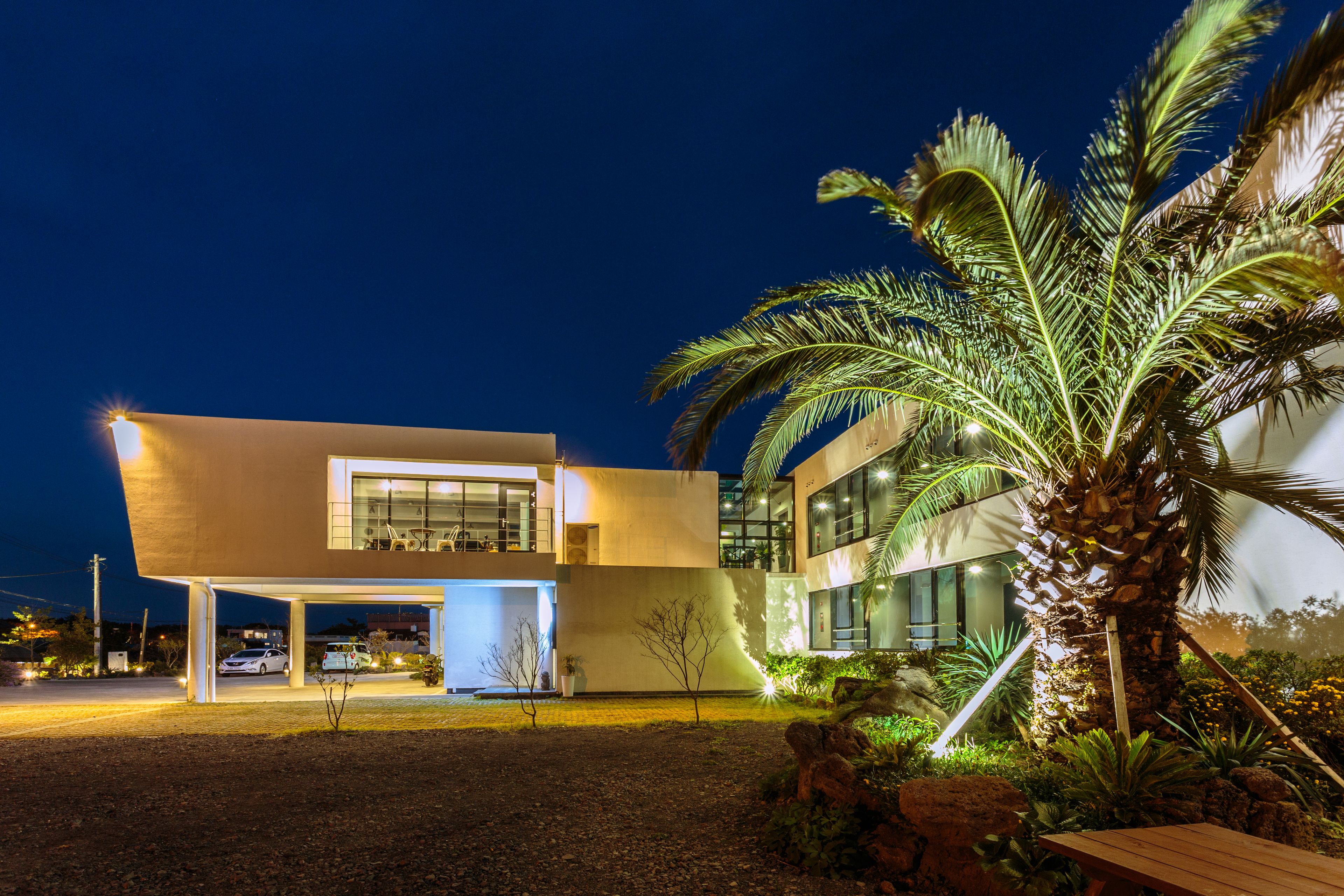 front of property – evening/night