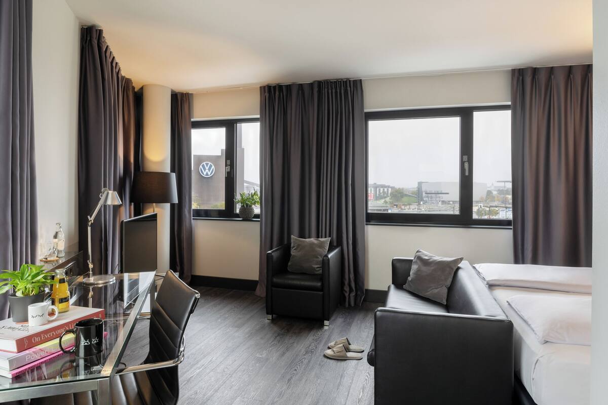 free minibar, in-room safe, desk, soundproofing