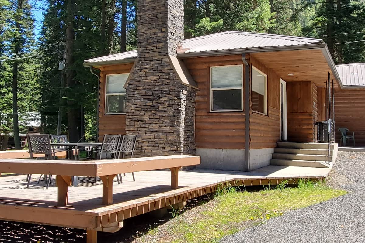 Familien-Ferienhütte, 2 Schlafzimmer, Terrasse | Terrasse/Patio