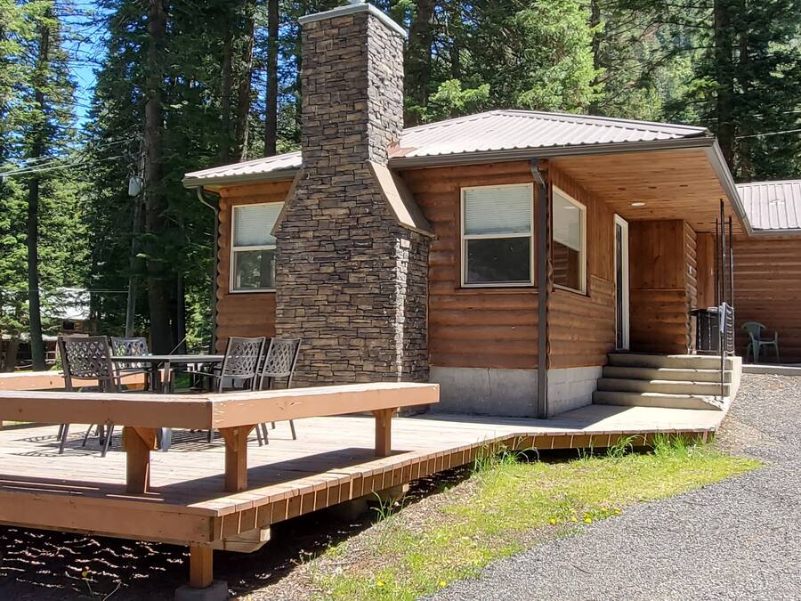 Familiehytte, 2 soverom, terrasse | Terrasse/patio